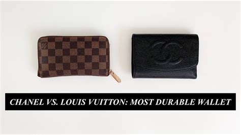 louis vuitton vs chanel wallet|MOST DURABLE DESIGNER WALLETS: CHANEL VS. LOUIS VUITTON.